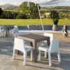 Set "Simple" sedia e tavolo_arredo bar outdoor in polietilene_R.G.Manifatture