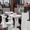 Tavolo e sgabello Armillaria_arredo bar in polietilene_R.G.Manifatture_vendita online
