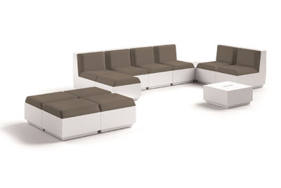 Set divano Big Cut_arredo outdoor/indoor in polietilene luminoso_R.G.Manifatture_vendita online