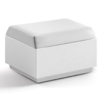Pouf Big Cut modulare di Plust in polietilene con cuscino
