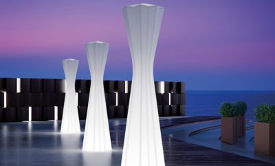 Lampade Frozen_Arredo outdoor luminoso in polietilene_R.G.Manifatture