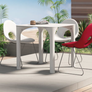 Set sedia "candy" con Tavolo "Pure"_Arredo outdoor in polietilene_R.G.Manifatture
