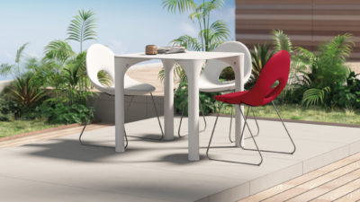 Set sedia "candy" con Tavolo "Pure"_Arredo outdoor in polietilene_R.G.Manifatture