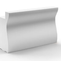 Bancone reception di design illuminabile modulare Bartolomeo