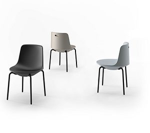 Sedia planet_gambe alluminio_arredo in polietilene_R.G.Manifatture