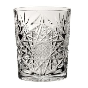 Bicchieri rock in vetro tumbler basso interamente lavorato