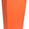 vaso arancio in polietilene per esterni ed interni
