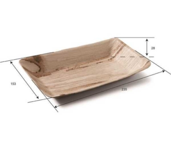 Piatti in foglia di palma, l’eleganza Naturale che rispetta il pianeta      (100 pz)