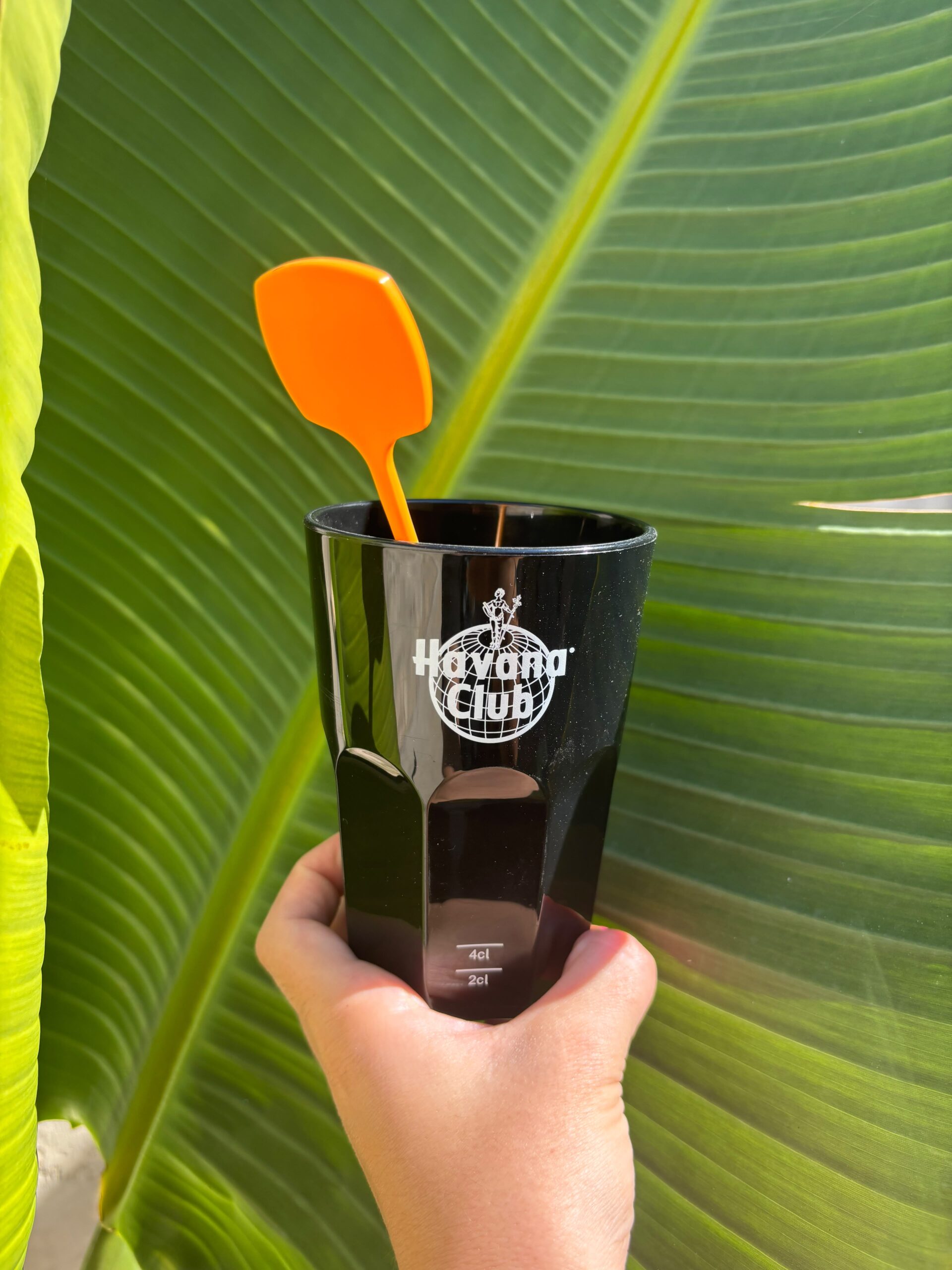 Stirrer agitatore in plastica per cocktailย arancione Stirrer in plastica per cocktailย arancione