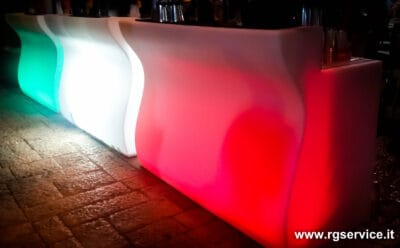Bancone bar luminoso