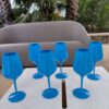 Gold Plast Calice Wine cocktail in Tritan Infrangibile Azzurro