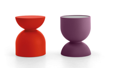 Sgabello Illo colorato di Design per esterni di Lyxo