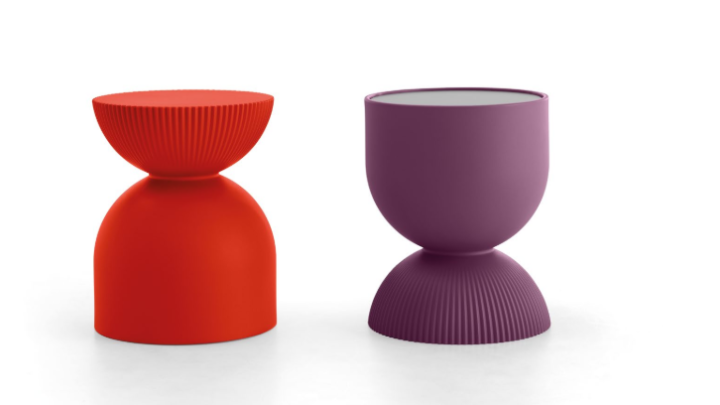 Sgabello Illo colorato di Design per esterni di Lyxo