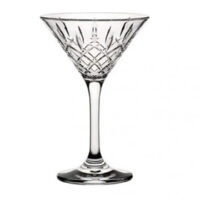 Coppa martini vintage in policarbonato trasparente