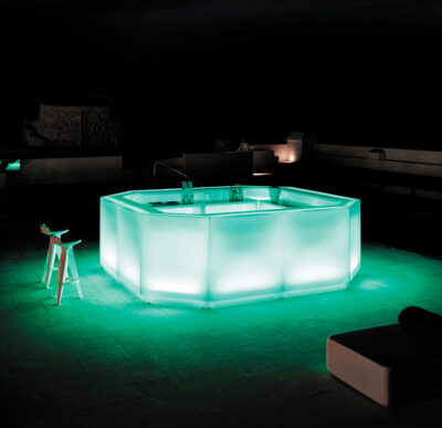 Bancone di design illuminabile