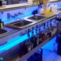 Bancone Bar Led con lavamani Bartolomeo