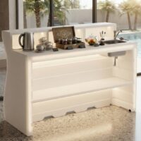 bancone bar luminoso con lavandino Bartolomeo per spa e strutture ricettive