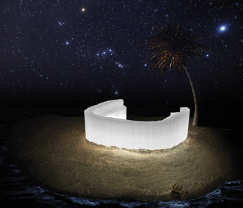 Bancone Bar Luminoso con Lavello Frozen di Plust, Funzionalità e Stile che Illuminano ogni Evento